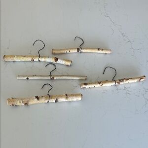 Birch wood kids hangers